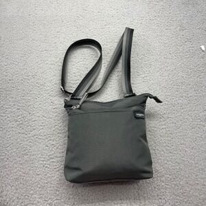 Baggallini Everyday Womens Small Charcoal GRY Nylon Crossbody Travel Bag Handbag